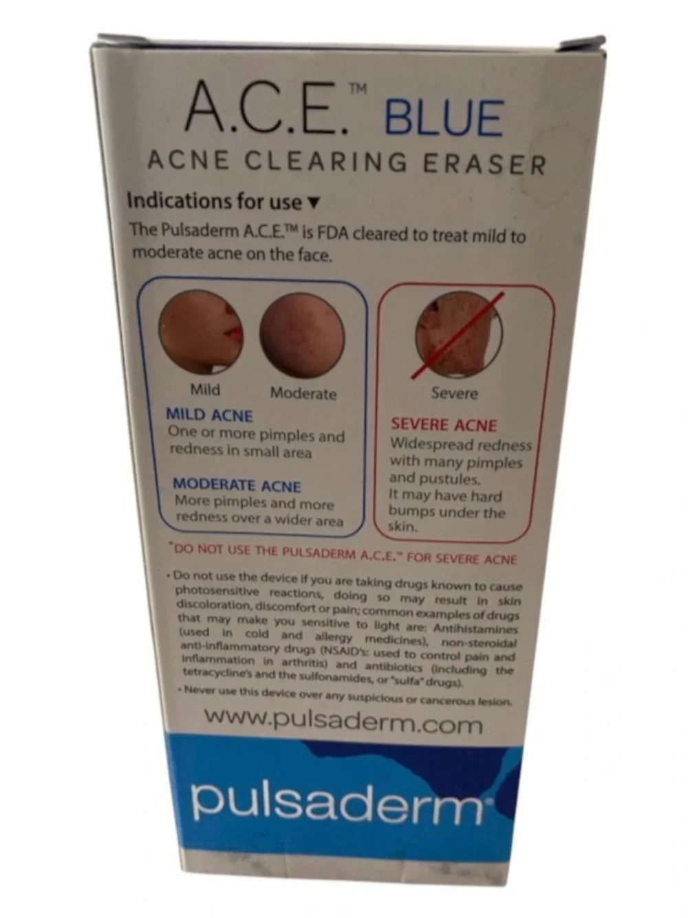 Pulsaderm A.C.E. BLUE Acne Clearing Eraser